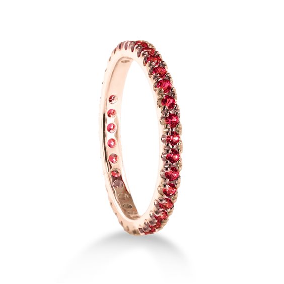 Anillo Lux Gioielli Mujer in Oro rosa Rubino AALK0371RU;070;14;RO - AALK0371RU;070;14;RO